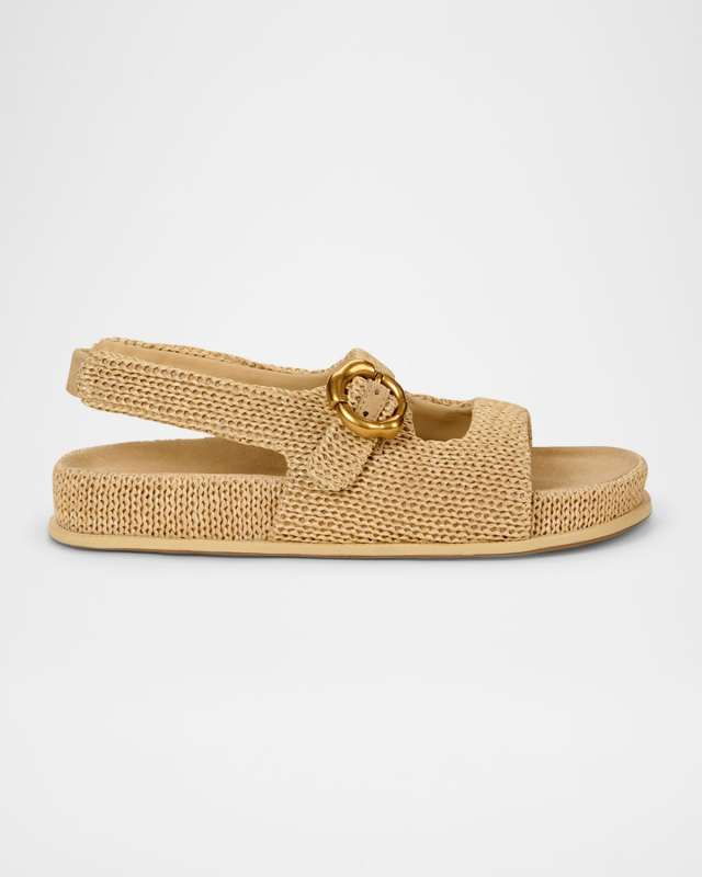 Brielle Sporty Buckle Slingback Sandals
